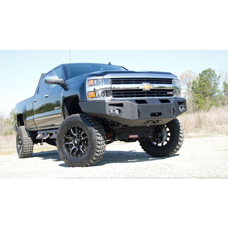 Fab Fours 15-17 SILVERADO 2500/3500 SENSOR WINCH BUMPER W/ NO GUARD MATTE BLACK CH14-C3051-1